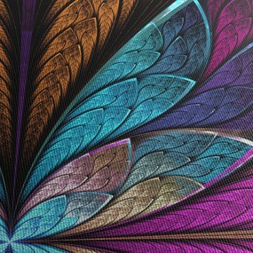 Kép - absztrakció, virág (90x60 cm)