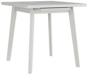 Asztal Victorville 183Fehér, 75x80x80cm, Hosszabbíthatóság, Laminált forgácslap, Fa, Részben összeszerelt