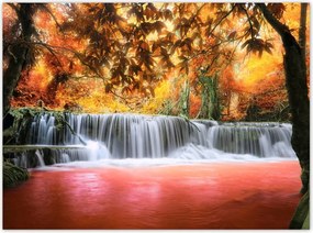 Poszterek 135x100 Narancssárga vízesés