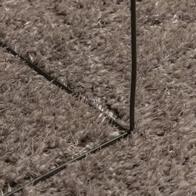 ISTAN szürke hosszú szálú fényes szőnyeg Ø 100 cm