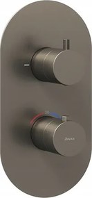 Ravak Espirit termosztátos, 2-utas fali csaptelep, grafit színű X070323