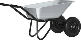 vidaXL Talicska Ezüst és Fekete 137 x 60 x 65,5 cm Acél