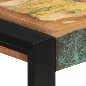 tömör újrahasznosított fa tálalószekrény 120 x 30 x 75 cm