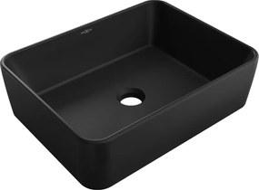 Mexen Catia 48 x 37 cm-es, munkalapra szerelhető mosdó, fekete matt - 21314885