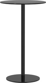 vidaXL fekete acél kerek kerti asztal Ø60 x 105 cm