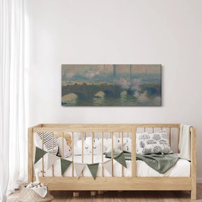 Kép - Claude Monet, Waterloo Bridge, Gray Day, reprodukciók (120x50 cm)