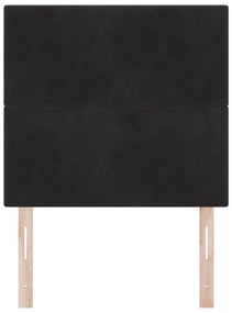 LED Fejtámla Fekete 80 cm Bársony