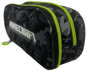 Minecraft Camo Terra 2 rekeszes tolltartó 23,5 cm
