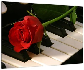 Képek - rózsa a zongorán