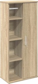 vidaXL sonoma tölgy fürdőszobaszekrény tekercstartóval 39x22x90 cm