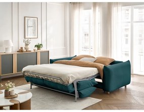 Kék kinyitható kanapé 214 cm Ernest – Bobochic Paris