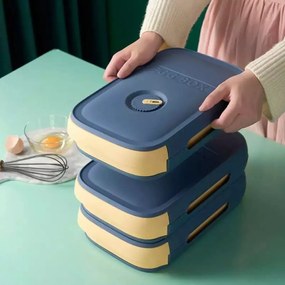 Tojásrendező fiókkal - kék