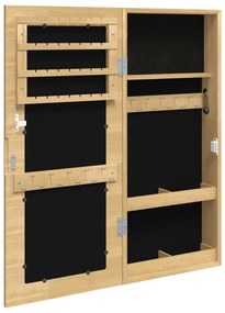 falra szerelhető tükrös ékszerszekrény 30x8,5x67 cm