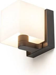 RENDL PHILLY nástěnná černá opálové sklo 230V LED G9 7W