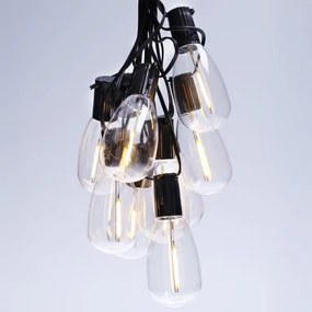 Brilagi - kültéri karácsonyi LED girland 10xLED/3xAA 3,2m IP44 meleg fehér