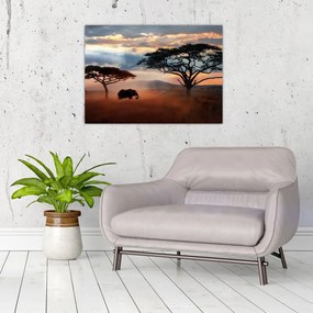 Kép - Serengeti Nemzeti Park, Tanzánia, Afrika (üvegen) (70x50 cm)