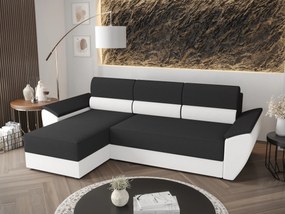Sarok ülőgarnitúra Radiant L2 (sötétszürke + fehér) (B). 1062216