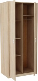 Kétajtós ruhatároló szekrény 2D4P Sonoma Rob Tölgy