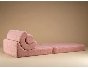 Rózsaszín buklé gyerek fotel Flipster – Wigiwama