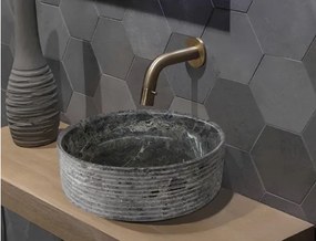 Vigo Breccia Anthracite kőmosdó_42 cm