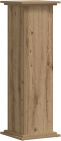 vidaXL kézműves tölgy színű szerelt fa növényállvány 33 x 33 x 100 cm