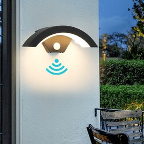 Kültéri Led Fali Lámpa Bejárati Ajtó Felett Mozgásérzékelővel 18W IP65
