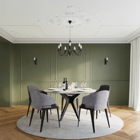 Csillár láncon MINERWA 3 3xE14/40W/230V fekete