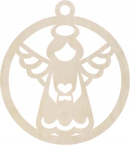 Karácsonyi gömbök karácsonyfadísz angyalka különböző színekben 5db