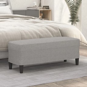 világosszürke szövet pad 100 x 35 x 41 cm