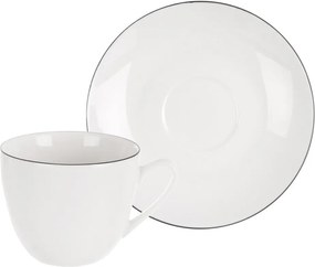 Fehér porcelán csésze cappucinóhoz 210 ml Decora – Orion