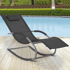 Avenberg MERIDA Kerti relaxációs nyugágy – Fekete