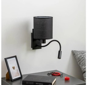 Brilagi - LED Fali lámpa NUBILA 1xE27/25W/230V + LED/3W fekete