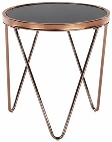 VALERO kisasztal rose gold rózsaszín/fekete