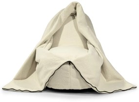 Világosszürke buklé gyerek babzsákfotel Cocoon 100 – SLOWDOWN