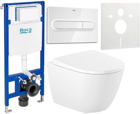 Set WC csésze Roca Ona A346688S00, beépíthető keret Roca Duplo A890070020, A801E22001, A890195000, A890063000