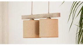 Brilagi - Csillár zsinóron FOREST 2xE27/15W/230V fenyő/barna