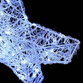 3D Csillag 50 LED-del Hideg feher 55 x 53.5 x 10 cm Akril