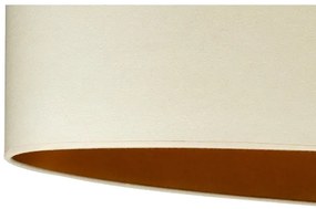 Duolla - Csillár zsinóron OVAL VEGAN 2xE27/15W/230V krémes