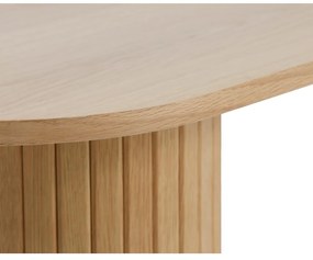 Natúr színű konzolasztal 40x130 cm Nola – Unique Furniture