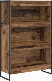 vidaXL Könyvespolc Öreg fa 80 x 30 x 155 cm Faanyag