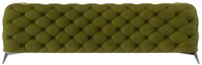 Zöld bársony kanapé 243 cm Chelsea – Ropez