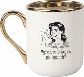 Bögre Fehér Arany Ajándék Vicces Anyák Napja Én Alszom A Pénzen?