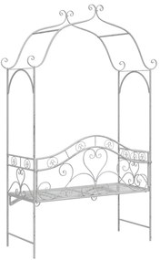 Pad Fehér Fém 121 x 48 x 200 cm Dekoratív Betétek Kültéri Pad