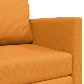 Földi Kanapéágy 2 az 1-ben Sötét Sárga 124x71x78 cm Szövet