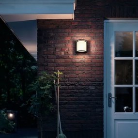 Philips Samondra UltraEfficient kültéri LED falilámpa 3,8W 2700K, antracit