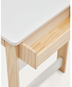 Gyerek íróasztal fehér asztallappal 40x77 cm Serwa – Kave Home