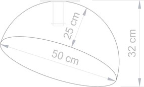 Mennyezeti Lámpa Ezüst SFERA SIGMA 32457