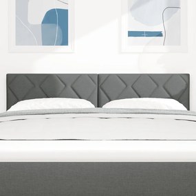 Fejtámla gyémánt blokkok mintázat Sötétszürke 160 cm Szövet