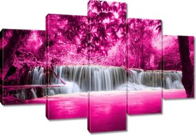 Vászonkép 150x105 Rózsaszín vízesés