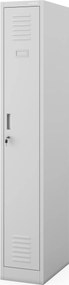 Fém BHP munkaszekrény szürke: KACPER II 1 Plus